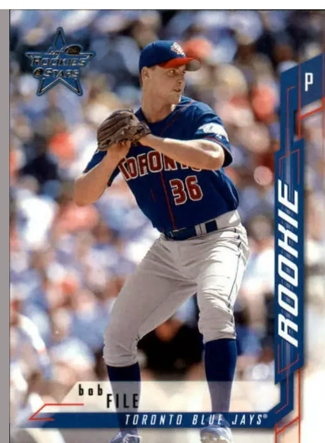 Bob File Toronto Blue Jays rookie card.